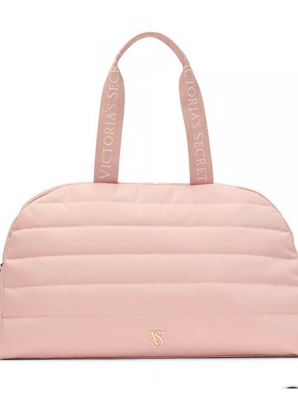 Victoria's Secret Pale Pink Quilted Travel Bag